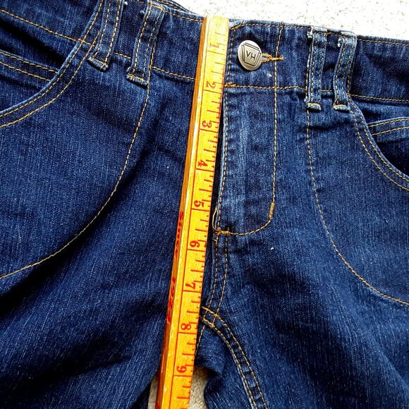 NWOT:  VINTAGE HARLEM Stretch Navy Denim Embellished "Short Pants" - Picture 4 of 8